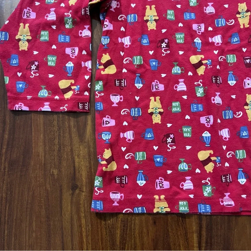 Vintage Disney Store Winnie the Pooh Red Pajama Set size large/XL - Picture 3 of 12